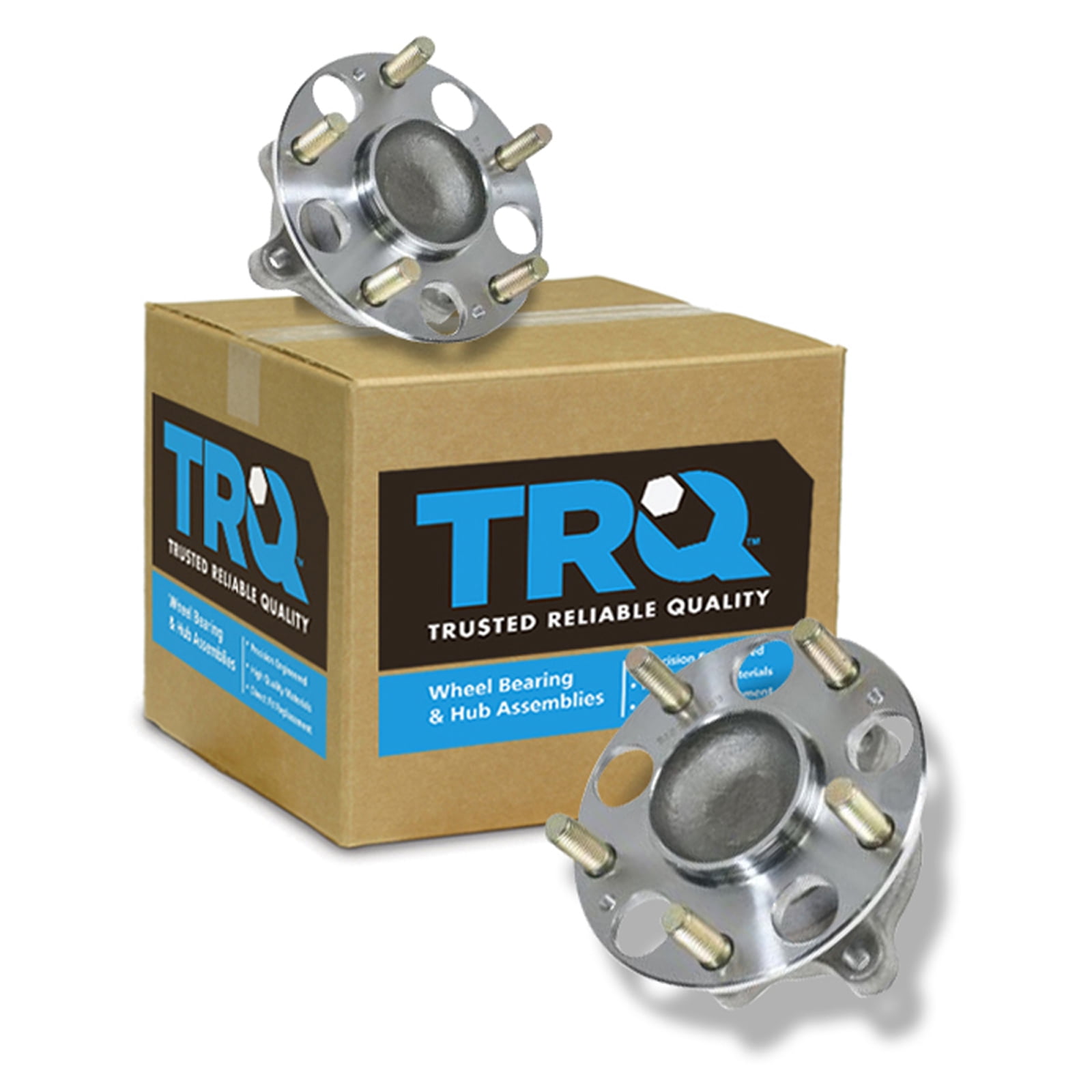 TRQ Rear Wheel Hub Bearing Kit (Pair) For 2002-2006 Honda CR-V With 4-Wheel ABS
