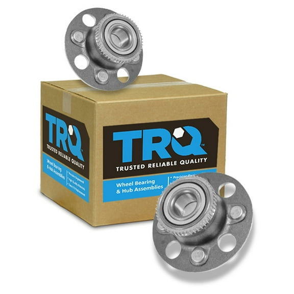 TRQ Rear Wheel Hub & Bearing w/ ABS Left & Right Pair Set for 01-05 Honda Civic BHA53591