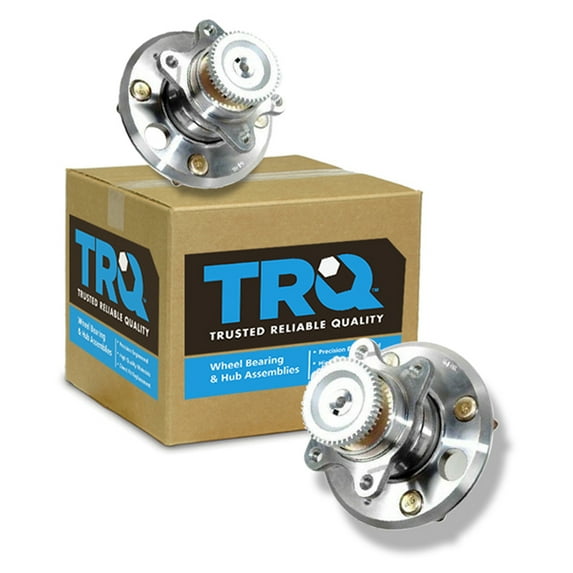 TRQ Rear Wheel Hub & Bearing w/ ABS Pair Set for Hyundai Kia BHA53432