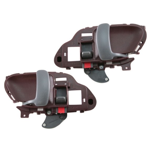 TRQ Red Inner Inside Interior Door Handle & Set for Chevy GMC Truck DHA35879