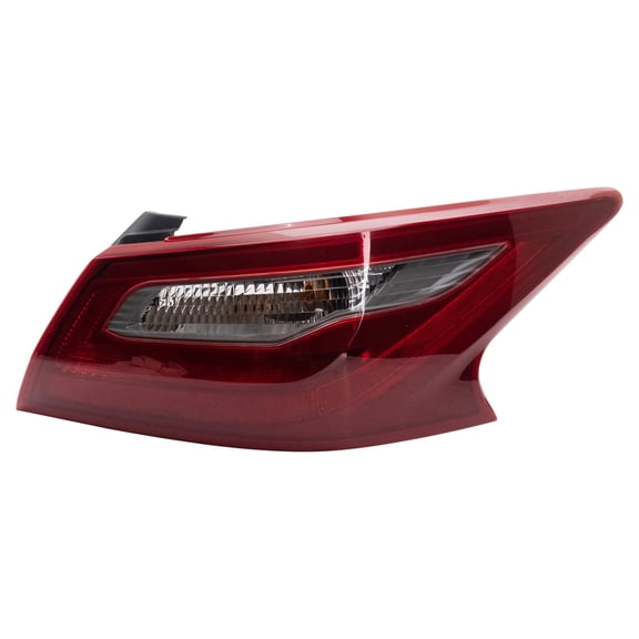 TRQ Right Passenger Side Rear Tail Light Assembly without Smoke Lens Fits 2018 Nissan Altima
