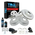 thumbnail image 1 of TRQ Rotor & Brake Pad Ceramic Performance Front Rear Kit w/Chemicals BKA16492 Fits select: 1994-1995 HONDA CIVIC EX, 1994-1996 ACURA INTEGRA, 1 of 6