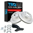 thumbnail image 1 of TRQ Rotor & Brake Pad Posi Metallic Performance Drilled Slotted Rear Kit, 1 of 6