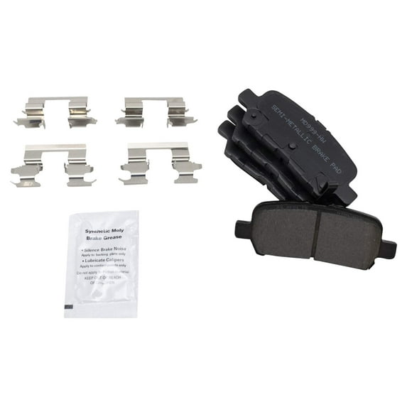 TRQ Semi Metallic Rear Brake Pad Kit for Grand Prix Buick Allure LaCrosse BFA73611