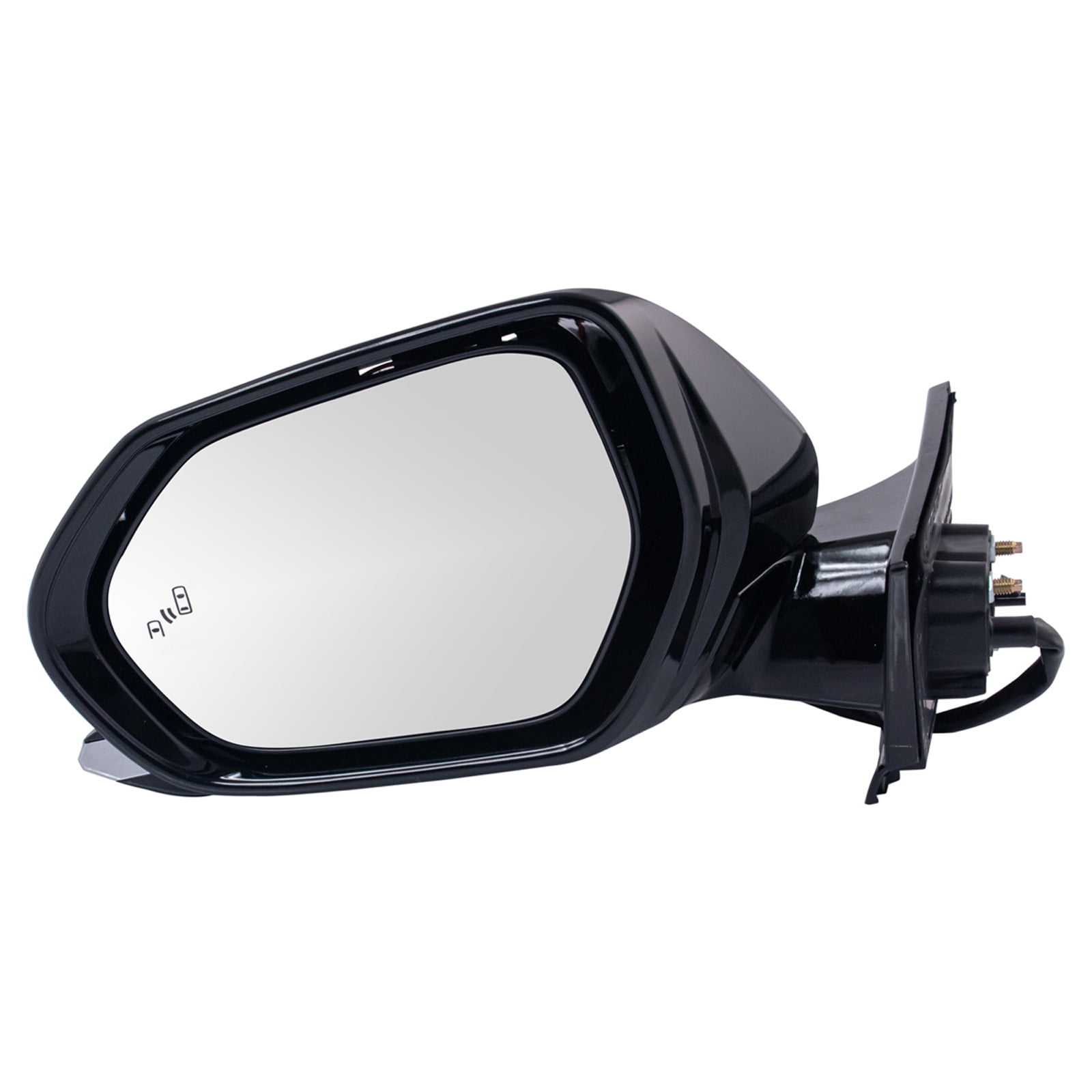 TRQ Driver Side Mirror Power Heated with Blind Spot Indicator Paint to Match Fits 2016-2020 Toyota Prius, 2017-2020 Prius Prime TO1320357
