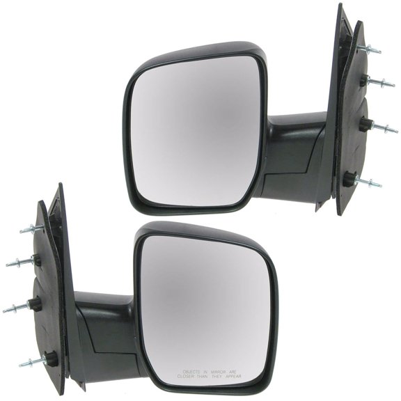 TRQ Side Mirrors Manual & Set for Ford E150 E250 E350 E450 E550 Van MRA04940 Fits select: 2009-2013 FORD ECONOLINE