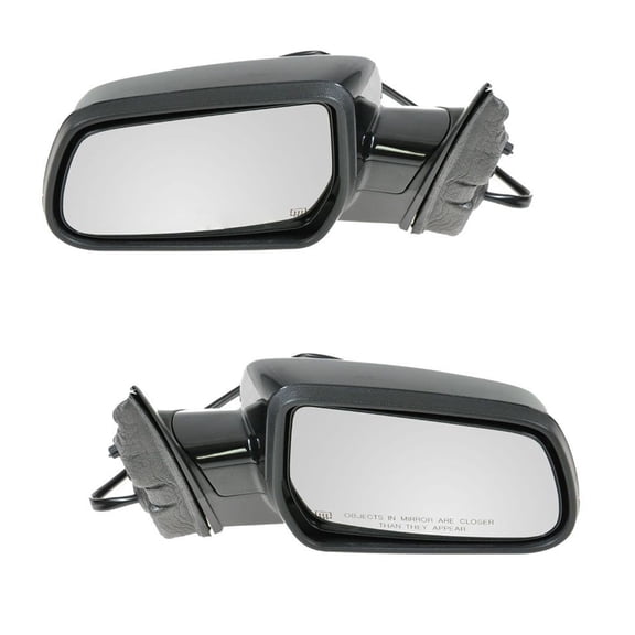 TRQ Side Mirrors Power Heated Smooth & Set for 10-13 Equinox Terrain MRA04751