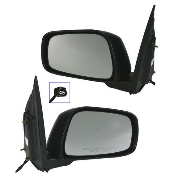 TRQ Side Mirrors Power Left & Right Pair for Pathfinder Xterra Frontier Equator MRA09181