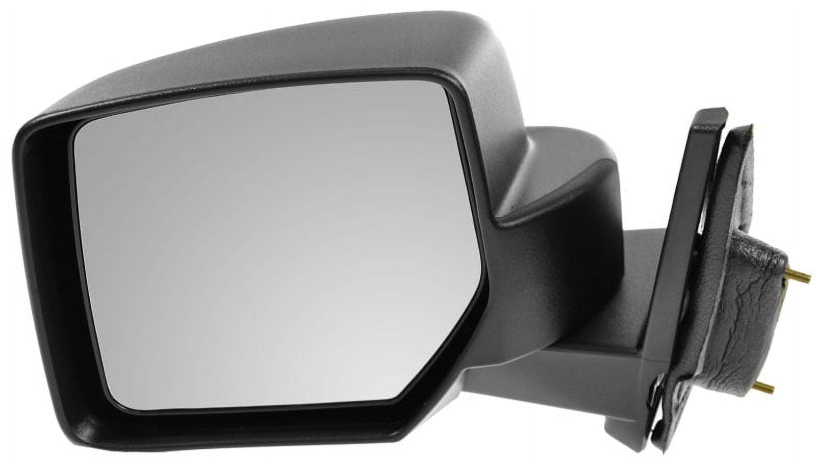 TRQ Side View Mirror Manual Textured Black Driver Left LH for 07-17 Jeep Patriot MRA05881