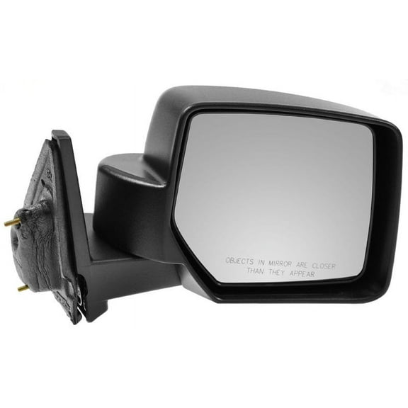 TRQ Side View Mirror Manual Textured Black Passenger RH for 07-17 Jeep Patriot MRA05882