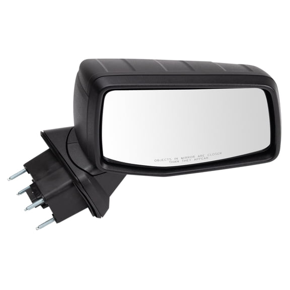 TRQ Side View Mirror Manual Triple Striped Textured Cap RH for GMC Sierra 1500 MRA09729