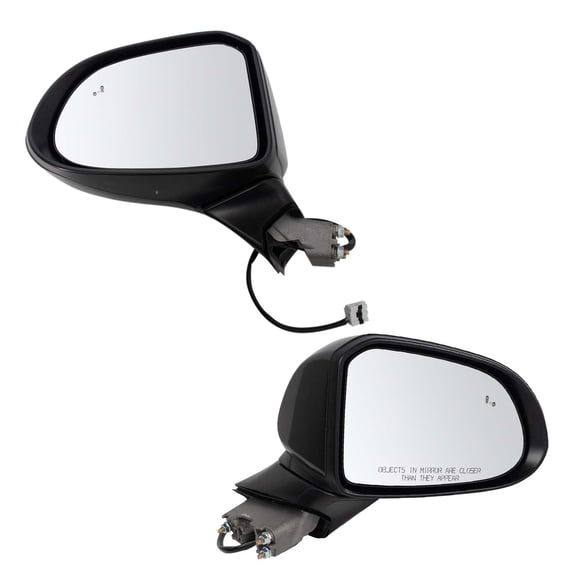 TRQ Side View Mirror Power Blind Spot Detection Paint to Match Pair for Santa Fe MRA04043