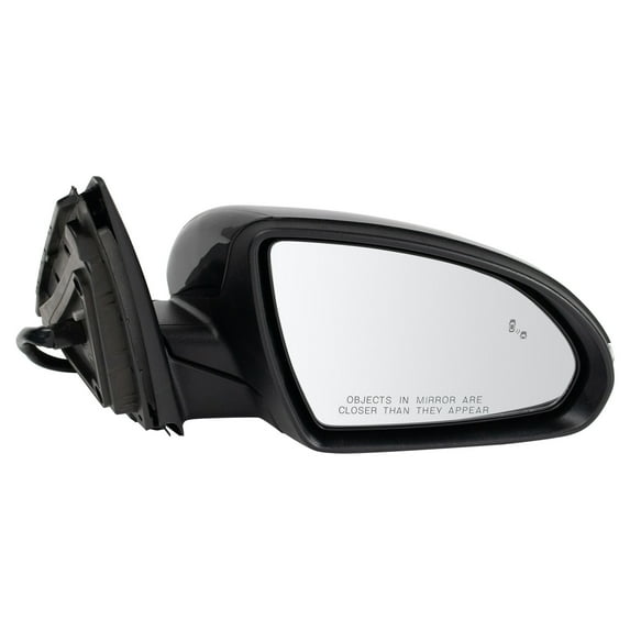 TRQ Passenger Side Mirror Assembly Power Heated Paint to Match Foldaway Turn Signal Blind Spot Fits 16-18 Kia Optima US or Korean Built Models; 19-20 Optima US Built Models 1st VIN Digit 1
