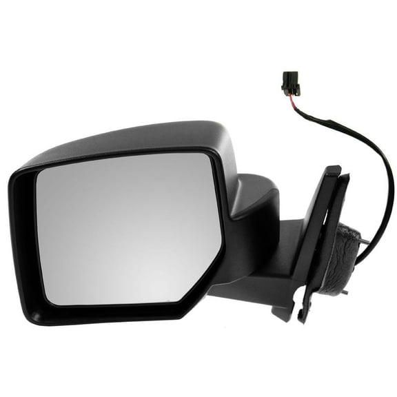TRQ Side View Mirror Power Textured Black Driver Left LH for 07-17 Jeep Patriot MRA05883