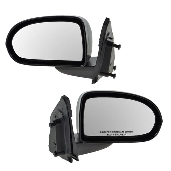 TRQ Side View Mirrors Manual Folding & Pair Set for 07-17 Jeep Compass MRA03864