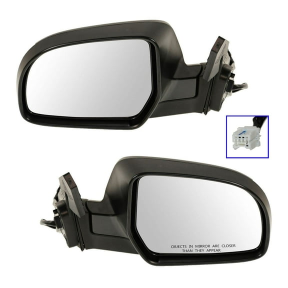 TRQ Side View Mirrors Power & Textured Black Pair Set for Subaru Legacy Outback MRA09288