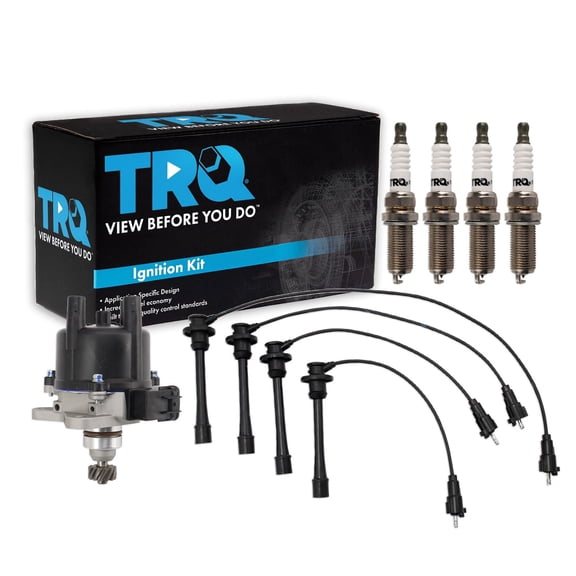 TRQ Spark Plug Kit 6 Piece Distributor Fits 1997 Toyota T100 1997 Tacoma