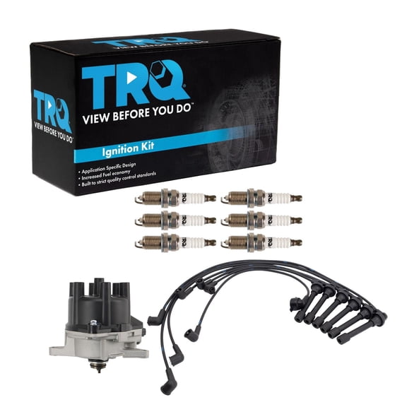 TRQ Spark Plug Kit 8 Piece Distributor Fits 1997-1999 Acura CL 1998-1999 Honda Accord