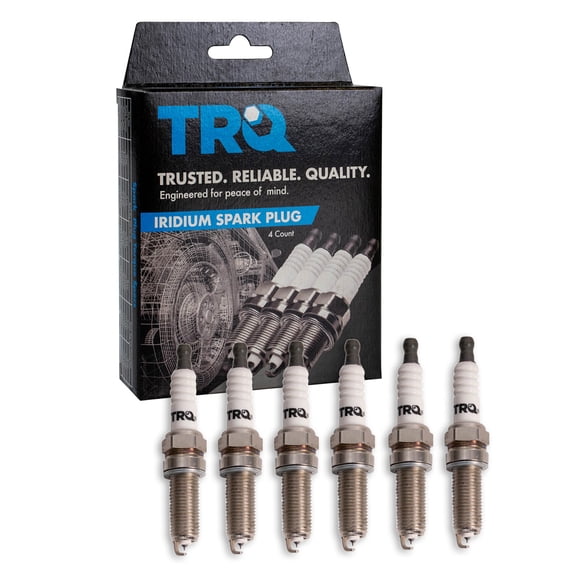 TRQ Spark Plug Set 6 Piece Iridium Fits 12-19 Acura 11-19 Chrysler Dodge Honda Jeep Ram 11-14 VW 3.5L 3.6L V6