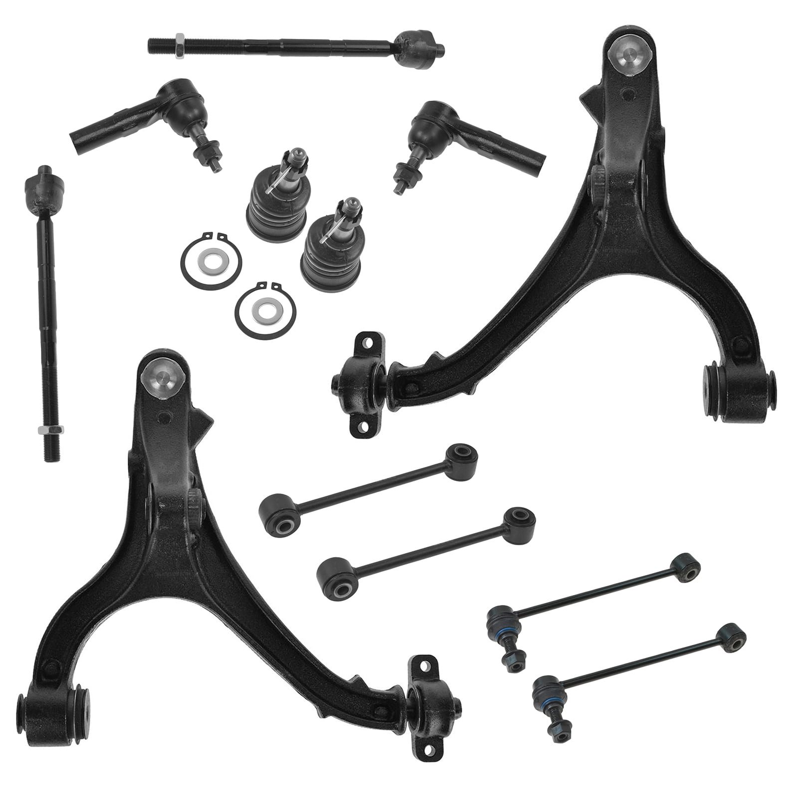 TRQ Steering Suspension Front Rear Kit of 12 for Jeep Grand Cherokee