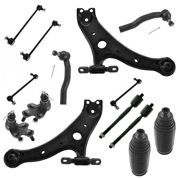 TRQ Steering & Suspension Kit Ball Joints Control Arms Tie Rods Sway Links PSA59090 Fits select: 2004-2006 TOYOTA CAMRY, 2004-2006 LEXUS ES