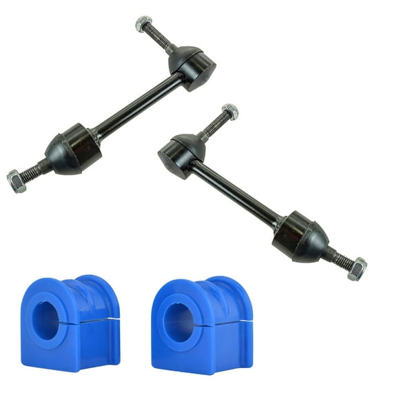 TRQ Sway Bar End Links Bushings Front LH & RH Pair Set for Ford Lincoln Mercury PSA56201