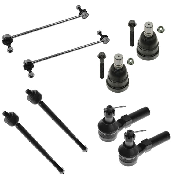 TRQ Front Steering & Suspension Kit Ball Joint Sway Bar Stabilizer Link Tie Rod Fits 2005-2007 Ford Escape 2005-2006 Mazda Tribute Mercury Mariner
