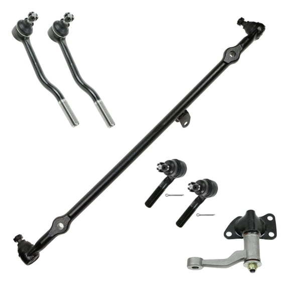 TRQ Front Steering Kit Center Link Idler Arm & Bracket Assembly Tie Rod Fits 1986-1994 Nissan D21 1995-1997 Pickup