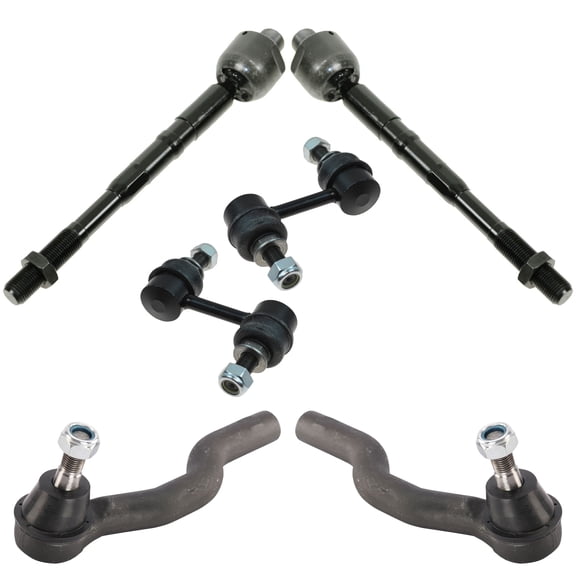TRQ Tie Rod End Sway Bar Link Suspension Steering Kit Set 6pc for Armada Titan PSA59890 Fits select: 2004-2015 NISSAN TITAN, 2017-2019 NISSAN ARMADA