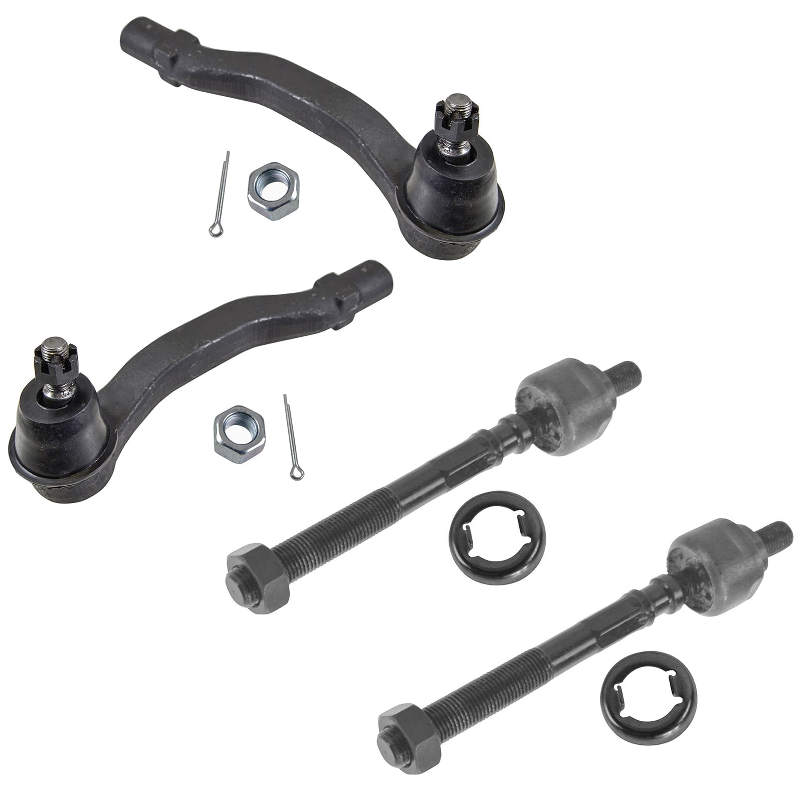TRQ Front Inner and Outer Tie Rod Set Fits Select 19962000 Honda Civic