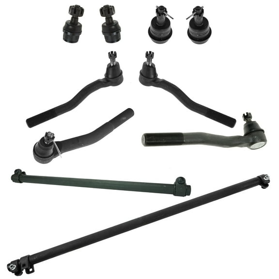 TRQ Tie Rods Adjusting Sleeves Drag Link Ball Joints Steering Suspension Kit PSA64953 Fits select: 1999-2004 JEEP GRAND CHEROKEE