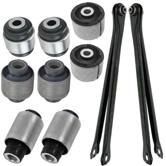 TRQ Upper Lower Wishbone & Trailing Arm Bushing Kit Rear Inner Outer for BMW New PSA56146 Fits select: 2001-2006 BMW 325, 2001-2006 BMW 330