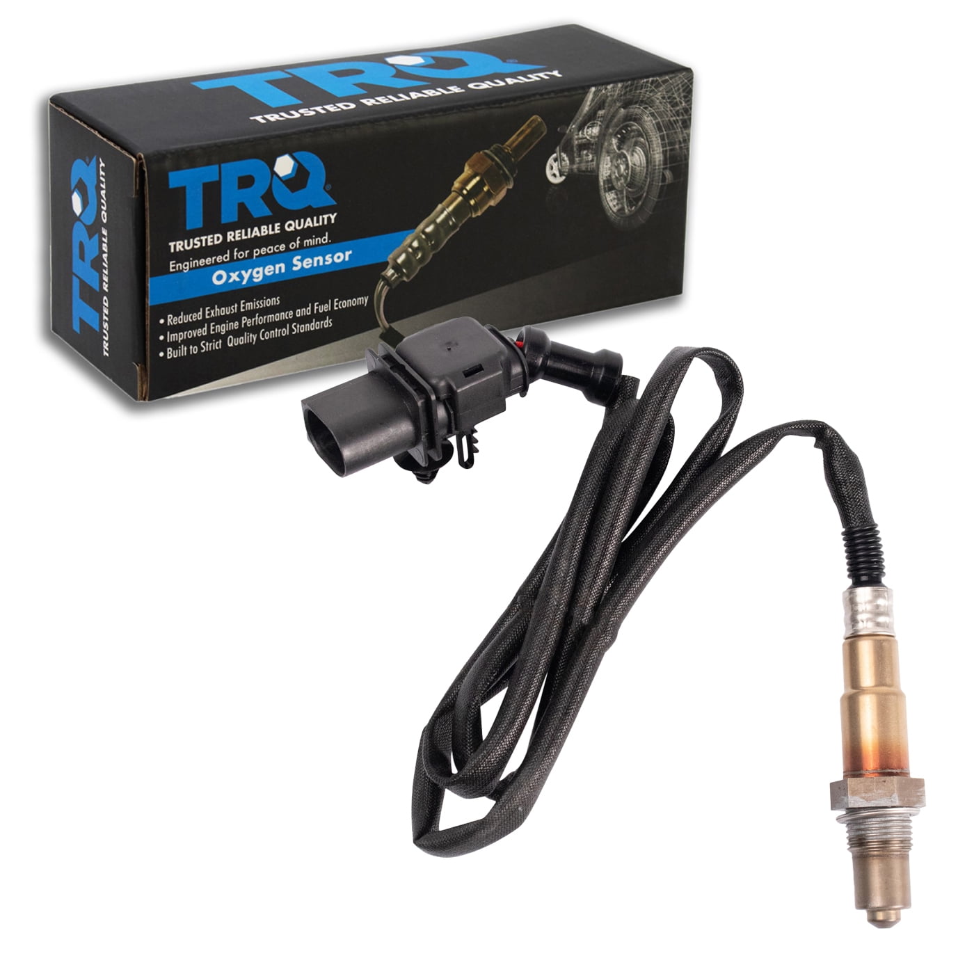 TRQ Upstream Left O2 Oxygen Sensor Fits 20-21 Ford Explorer Aviator 15-18 Macan OSA60670