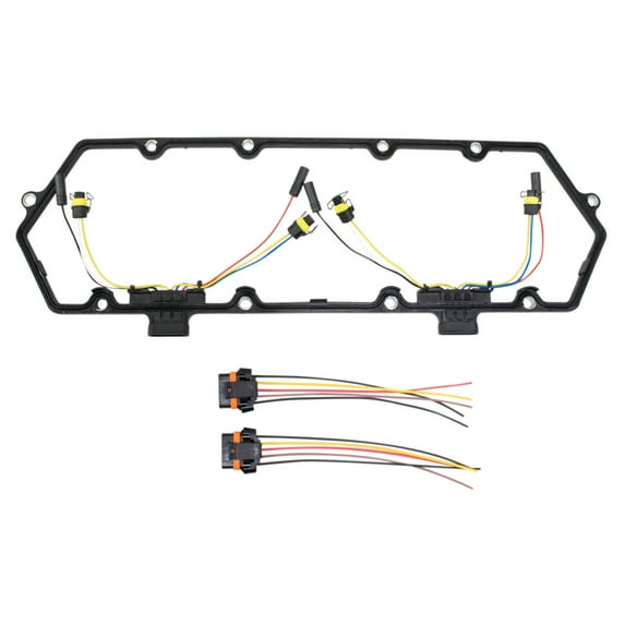TRQ Valve Cover Gasket Repair Kit & Glow Plug Harnesses for Ford Van Pickup SGA11391