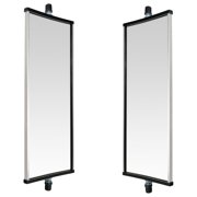 TRQ West Coast Mirror 16 x 6 Manual 2 Piece Driver and Passenger Side Fits 00-17 Ford F-650 60-79 Chevrolet C60 11-18 Ram 4500 00-19 Volvo VNL 08-19 Freightliner Cascadia 96-17 Isuzu NPR