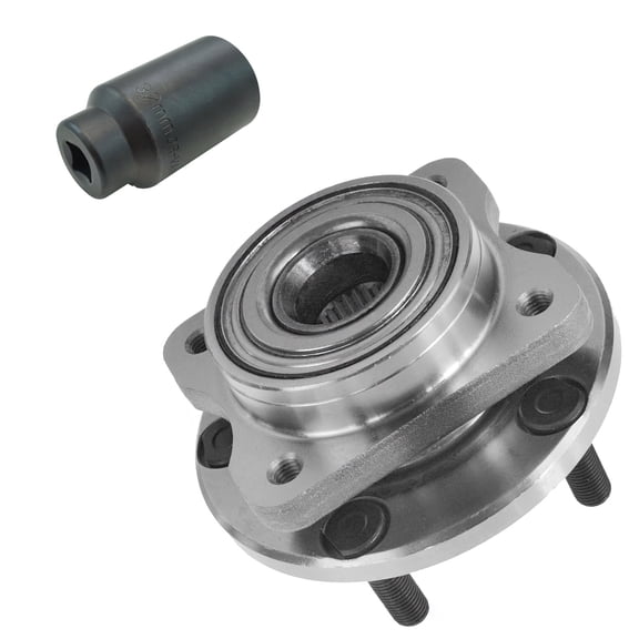 TRQ Wheel Bearing & Hub Assembly Front w/ 32mm Socket for Caravan Town & Country BHA84975 Fits select: 1996-2007 DODGE GRAND CARAVAN, 1996-2007 CHRYSLER TOWN & COUNTRY