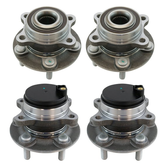 TRQ Wheel Bearing & Hub Assembly Set Fits 14-19 Ford Fusion 13-16 Lincoln MKZ BHA32983