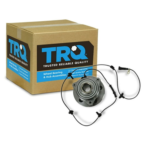 TRQ Wheel Bearing & Hub Front Assembly Left Driver Side for 02-07 Jeep Liberty BHA53971