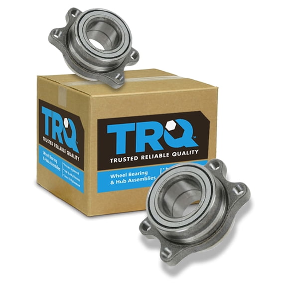 TRQ Wheel Bearing Module Rear Left & Right Pair Set for Nissan 240SX 300ZX BHA52879