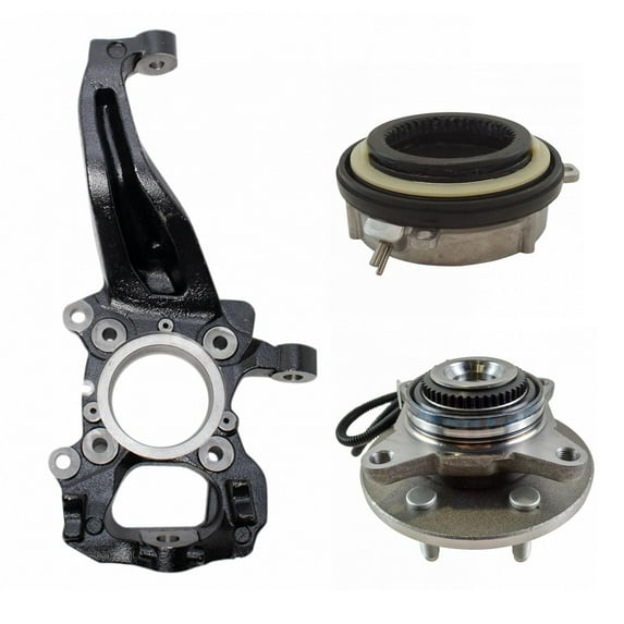 TRQ Wheel Bearing Steering Knuckle & Locking Hub Kit LH Side for Ford F150 BHA30683