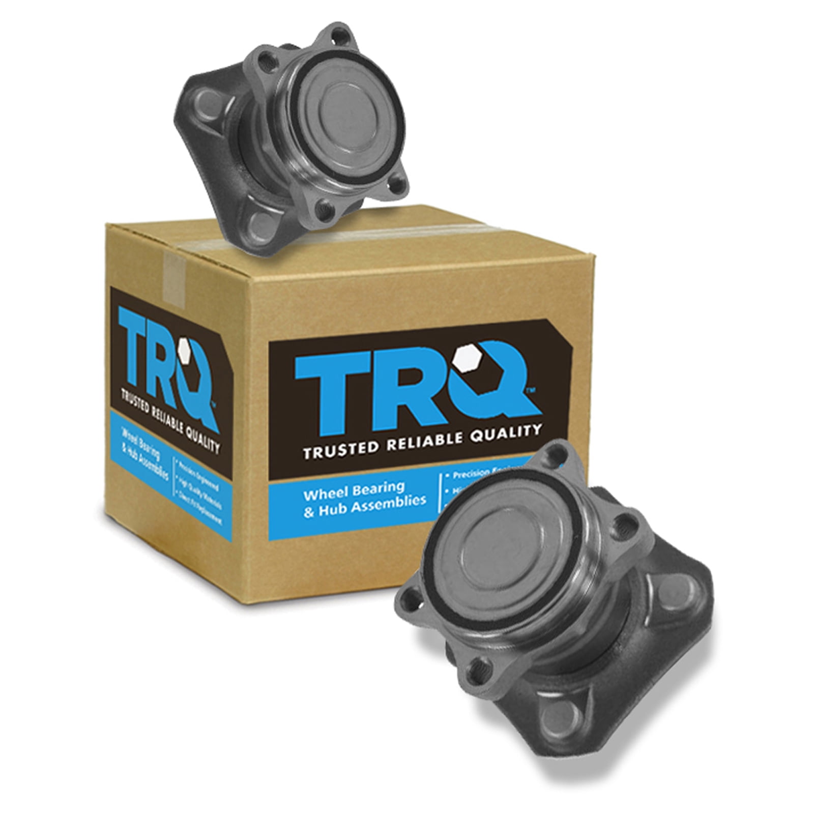 TRQ Wheel Bearing and Hub Assembly Rear Pair for Nissan Sentra w/o ABS ...