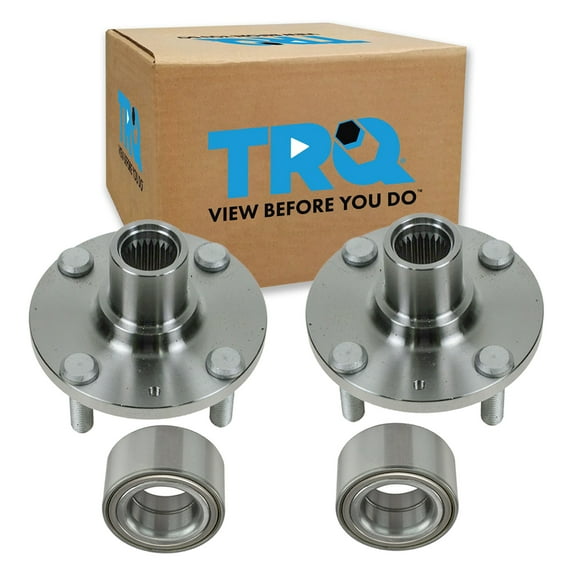 TRQ Wheel Bearing and Hub Front LH & RH Pair of 2 LH & RH Fits Accent Kia Rio BHA53473