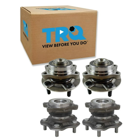 TRQ Wheel Hub Bearing Set Fits 2003-2007 INFINITI G35 2003-2009 Nissan 350Z BHA56096