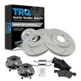 thumbnail image 1 of TRQ Wheel Hub Ceramic Brake Pad Performance Rotor Front Kit Fits Select Caravan, 1 of 6