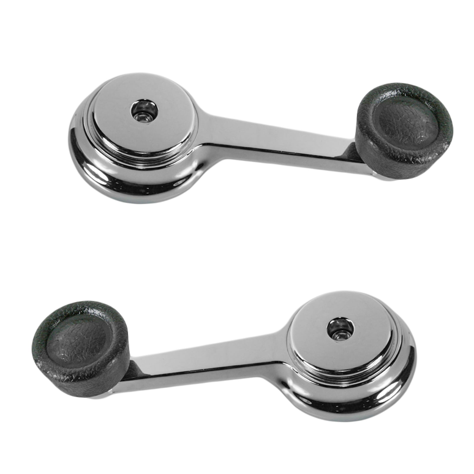 2x Chrome Window Crank Handle Inner Interior For Jeep Cherokee Wagoneer Wrangler