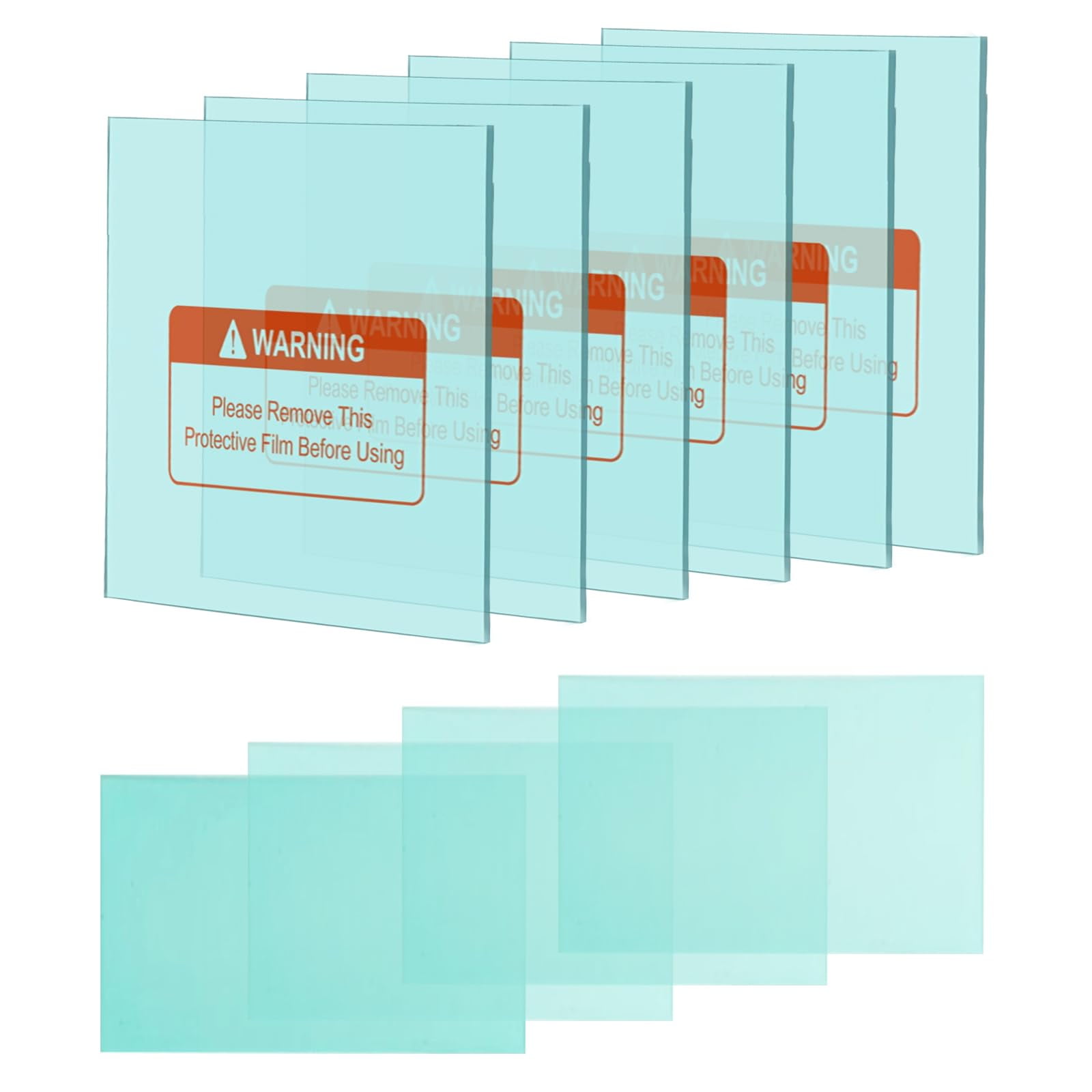 TRQWH 10 PCS Welding Helmet Lens Clear Cover 6 Outer (5.4