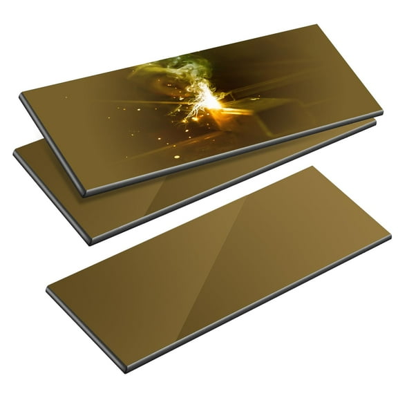 TRQWH 3 EACH Welding Glass Lens Helmet Filter Darkening Welding Hardened Glass Lens Welding Hood Lens 2" x 4.25" (SHADE10)