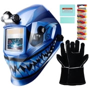 TRQWH Auto-Darkening Welding Helmet with 1/1/1/2 Optical Clarity