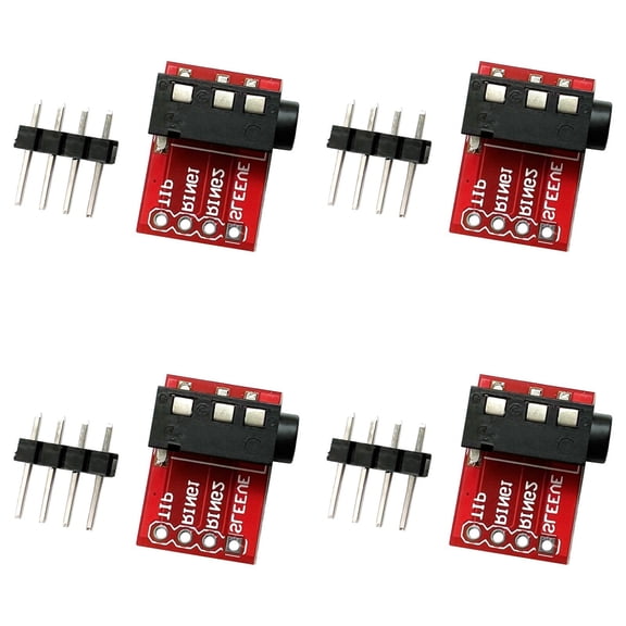 TRRS 3.5mm Stereo Plugs Break outs Module Headphones Video Music Plugs Supporting Music Output And Microphone Input