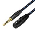 TRS 1/4 Inch to XLR Cable XLR 3Pin Female to Quarter Inch Male